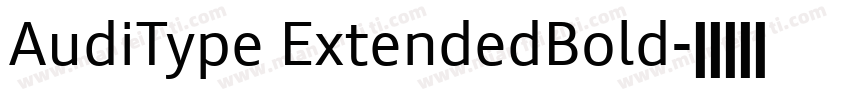 AudiType ExtendedBold字体转换